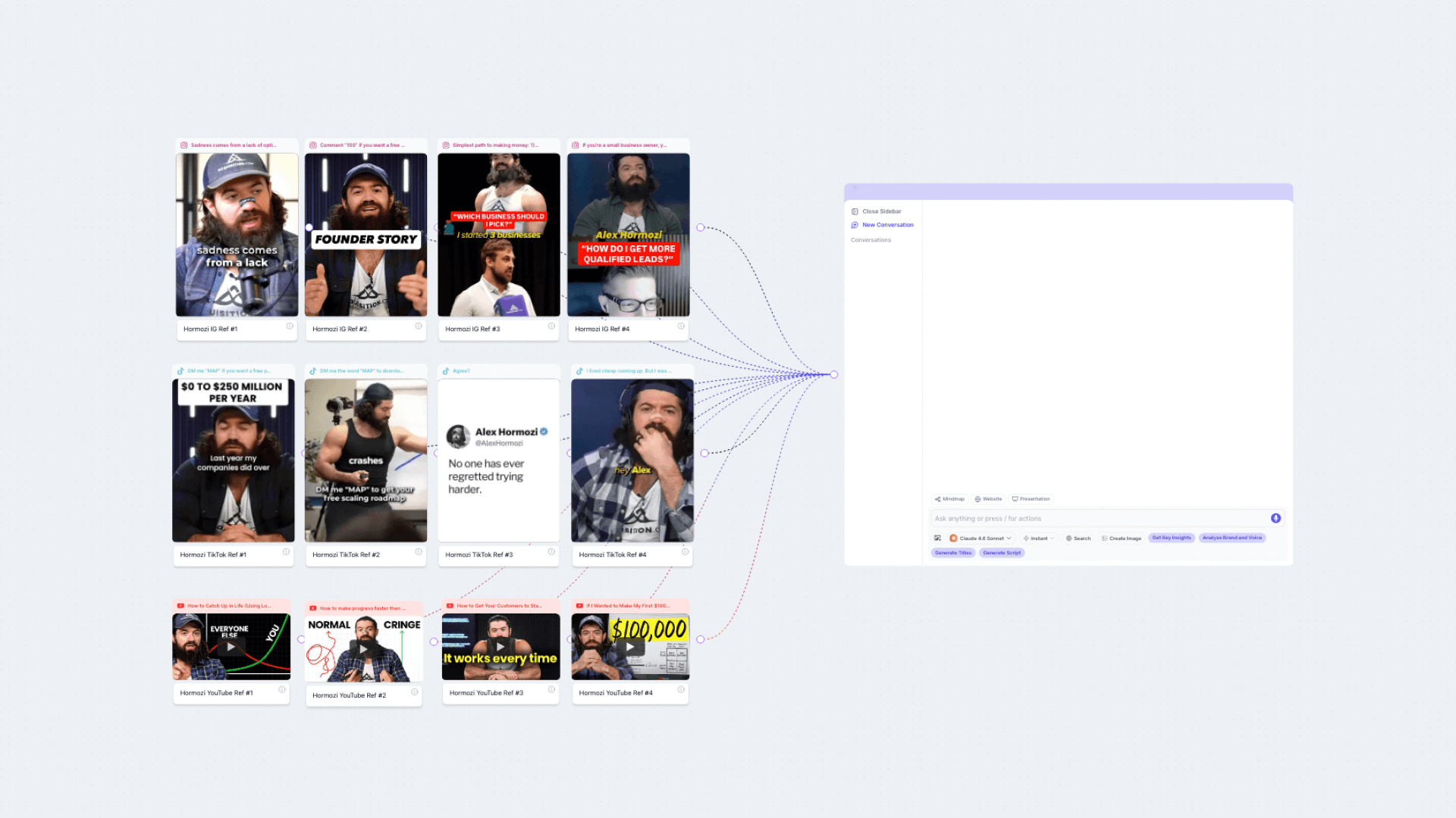 Collega i contenuti a una chat AI